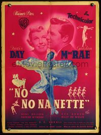 3c222 TEA FOR TWO French 23x32 poster '50 great images of Doris Day with Gordon MacRae & dancing!