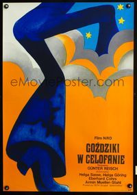 3c247 NELKA IN ASPIK Polish 23x33 movie poster '77 really cool psychedelic artwork by W. Gorka!