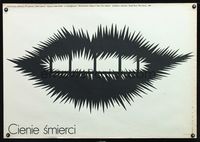3c293 DEATH SHADOW Polish '86 Hideo Gosha's Jittemai,cool Mieczyslaw Wasilewski art of jagged lips!