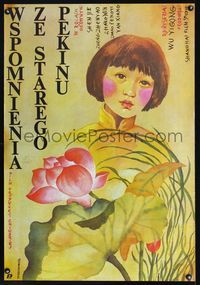 3c372 MY MEMORIES OF OLD BEIJING Polish '83 Cheng nan jiu shi, Terechowicz of Asian girl w/flowers!