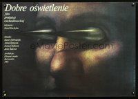 3c300 DOBRE SVETLO Polish 26x38 movie poster '86 wild Wieslaw Walkuski art of eyes shooting daggers!