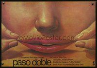 3c393 PAS IN DOI Polish 26x38 movie poster '85 cool putting-on-a-smile artwork by Wieslaw Walkuski!