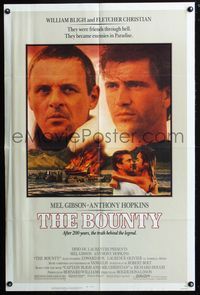 3d103 BOUNTY one-sheet '84 Mel Gibson, Anthony Hopkins, Laurence Olivier, Mutiny on the Bounty!