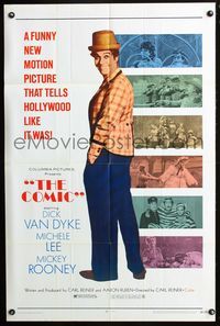 3d160 COMIC one-sheet movie poster '69 Dick Van Dyke, Buster Keaton, Mickey Rooney