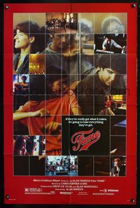 3d257 FAME one-sheet poster '80 Alan Parker, Irene Cara, it's going to take everything they've got!