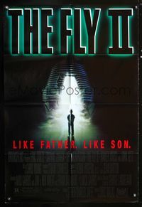 3d281 FLY II 1sheet '89 Eric Stoltz, Daphne Zuniga, like father, like son, horror sequel, Mahon art
