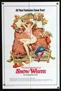 3d353 GRIMM'S FAIRY TALES one-sheet R77 New X-rated Adventures of Snow White! Sexy N. Cardi artwork!