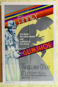 3d356 GUMSHOE one-sheet movie poster '72 cool film noir artwork, Albert Finlay, Billie Whitelaw