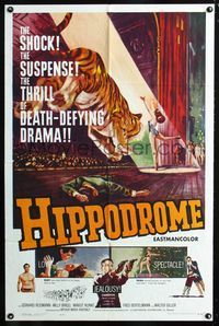 3d389 HIPPODROME one-sheet poster '61 Geliebte Bestie, Arthur Rabenalt, German circus, wild animals!