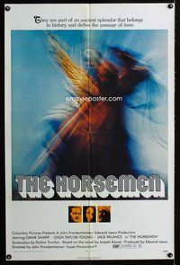 3d393 HORSEMEN one-sheet movie poster '71 John Frankenheimer directed!, Omar Sharif, Jack Palance