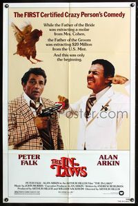 3d420 IN-LAWS one-sheet movie poster '79 classic Peter Falk & Alan Arkin screwball comedy!