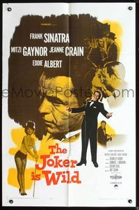 3d441 JOKER IS WILD one-sheet movie poster '57 Frank Sinatra, Mitzi Gaynor, Jeanne Crain