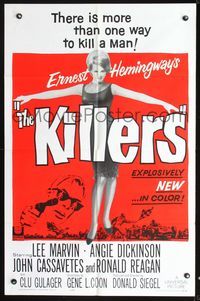 3d452 KILLERS one-sheet '64 directed by Don Siegel, Lee Marvin, sexy full-length Angie Dickinson!