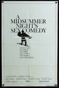 3d597 MIDSUMMER NIGHT'S SEX COMEDY one-sheet movie poster '82 Woody Allen, Mia Farrow, Jose Ferrer