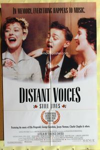 3e183 DISTANT VOICES, STILL LIVES one-sheet '89 Terence Davies, Freda Dowie, Peter Postlethwaite