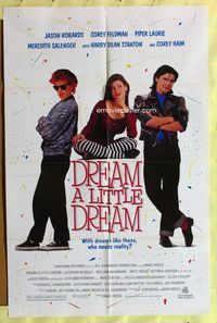 3e192 DREAM A LITTLE DREAM one-sheet '89 Corey Feldman AND Corey Haim are too cool, Piper Laurie!