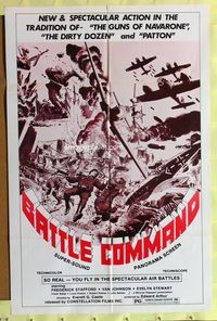 3e197 EAGLES OVER LONDON one-sheet movie poster R80s La Battaglia d'Inghilterra, Battle Command!