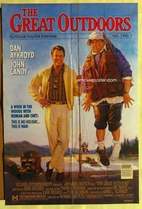 3e284 GREAT OUTDOORS one-sheet movie poster '88 Dan Aykroyd, John Candy, great magazine cover art!