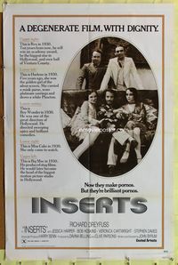 3e343 INSERTS one-sheet poster '76 Richard Dreyfuss, Jessica Harper, a degenerate film with dignity!