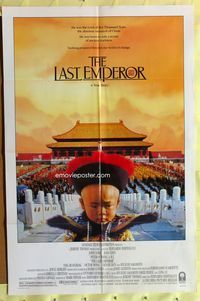 3e374 LAST EMPEROR one-sheet '87 Bernardo Bertolucci epic, great image of young emperor w/army!