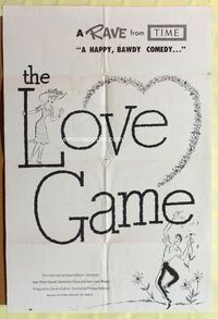 3e402 LOVE GAME one-sheet '60 Les Jeux de l'amour, Jean-Pierre Cassel, Philippe de Broca directs!