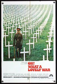 3e505 OH WHAT A LOVELY WAR one-sheet movie poster '69 Richard Attenborough World War II musical!