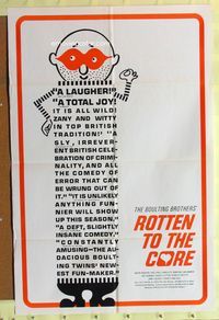 3e633 ROTTEN TO THE CORE one-sheet '64 Anton Rogers, Eric Sykes, Charlotte Rampling, Boulting Bros!