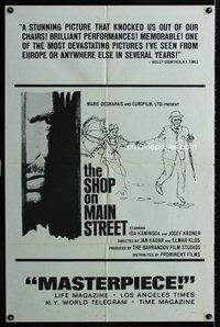 3e676 SHOP ON MAIN STREET pre-Awards one-sheet poster '65 Obchod Na Korze, Czech, cool artwork!