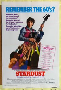 3e737 STARDUST one-sheet poster '74 Michael Apted directed, David Essex, Keith Moon rock & roll!