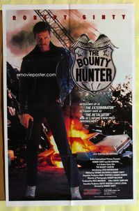 3f123 BOUNTY HUNTER video one-sheet movie poster '89 Robert Ginty is the tough Bounty Hunter!
