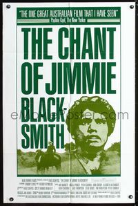 3f195 CHANT OF JIMMIE BLACKSMITH one-sheet poster '80 Fred Schepisi, Tommy Lewis, Thomas Keneally