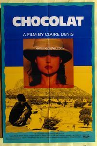 3f207 CHOCOLAT one-sheet movie poster '88 a film by Claire Denis set in West Africa, cool image!