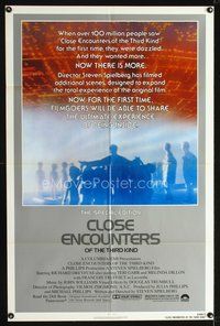 3f217 CLOSE ENCOUNTERS OF THE THIRD KIND S.E. 1sheet '80 Steven Spielberg's classic with new scenes!