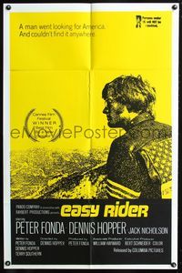 3f293 EASY RIDER int'l one-sheet poster '69 Peter Fonda, Dennis Hopper, motorcycle biker classic!