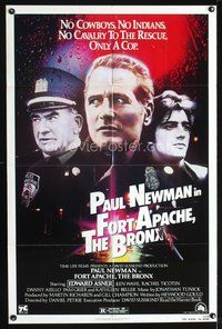 3f343 FORT APACHE THE BRONX one-sheet movie poster '81 Paul Newman & Edward Asner as NYPD cops!