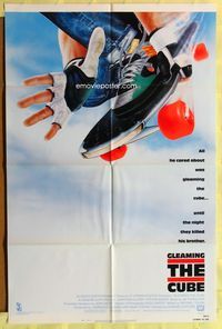 3f365 GLEAMING THE CUBE one-sheet movie poster '89 wild skateboarding image!