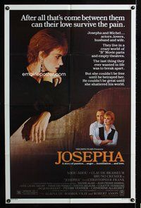 3f518 JOSEPHA one-sheet movie poster '82 Christopher Frank, Miou-Miou, Claude Brasseur