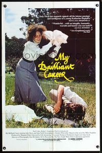 3f667 MY BRILLIANT CAREER one-sheet poster '80 Judy Davis, Sam Neill, directed by Gillian Armstrong!