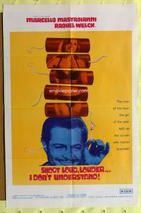 3f821 SHOOT LOUD, LOUDER I DON'T UNDERSTAND one-sheet poster '66 Spara Forte, Piu Forte, Non Capisco