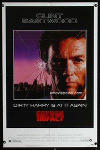 3f861 SUDDEN IMPACT one-sheet poster '83 Clint Eastwood is at it again as Dirty Harry, great image!