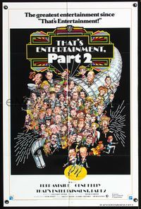 3f880 THAT'S ENTERTAINMENT PART 2 int'l one-sheet '75 Fred Astaire, Gene Kelly & many MGM greats!