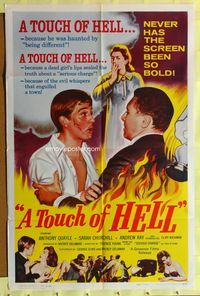 3f915 TOUCH OF HELL one-sheet poster '60 Cliff Richard molested, never has the screen been so bold!