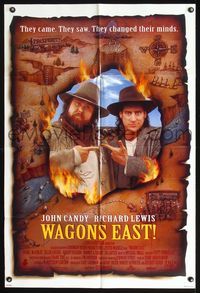 3f955 WAGONS EAST DS one-sheet movie poster '94 great image of John Candy & Richard Lewis!