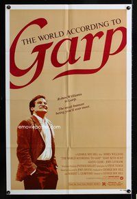 3f990 WORLD ACCORDING TO GARP one-sheet '82 Robin Williams has a funny way of looking at life!