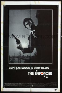 3g248 ENFORCER int'l one-sheet movie poster '76 photo of Clint Eastwood as Dirty Harry by Bill Gold!