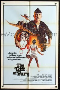 3g327 GREAT SANTINI int'l one-sheet '79 great art of military pilot Robert Duvall, The Gift of Fury!