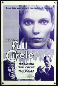 3g346 HAUNTING OF JULIA Canadian one-sheet movie poster '78 Mia Farrow unholy fable, Full Circle!