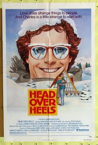 3g348 HEAD OVER HEELS one-sheet movie poster '79 John Heard, Mary Beth Hurt, art by Nancy Stahl!