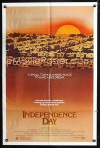 3g394 INDEPENDENCE DAY one-sheet '82 Kathleen Qinlan, David Keith, a small town is a hard place!