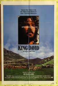 3g432 KING DAVID one-sheet poster '85 great image of Richard Gere as King David, Biblical epic!